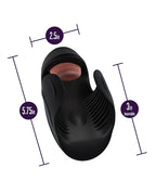 Blush For Men - Lickety Split - Vibrating Penis Head Stimulator - Black