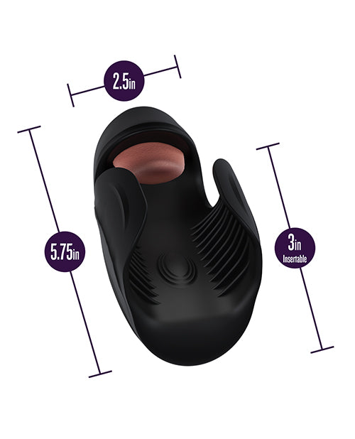 Blush For Men - Lickety Split - Vibrating Penis Head Stimulator - Black