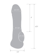 Blue Line C & B 6.25" Transparent Penis Enhancing Sleeve Extension - Clear