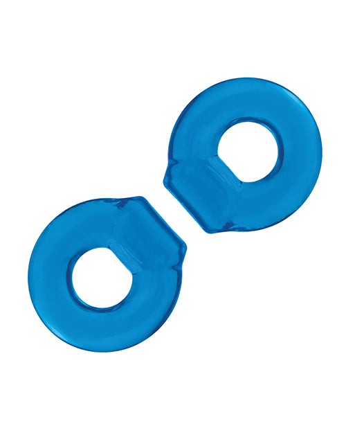 Blue Line C & B Ultra - Stretch Stamina Endurance Ring - Jelly Blue Pack of 2