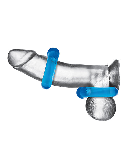 Blue Line C & B Ultra - Stretch Stamina Endurance Ring - Jelly Blue Pack of 2