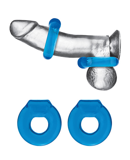 Blue Line C & B Ultra - Stretch Stamina Endurance Ring - Jelly Blue Pack of 2