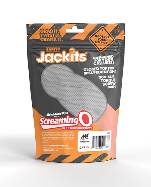 Screaming O Safety Jackits Ultra - Soft MANsturbation Sleeve - Grey