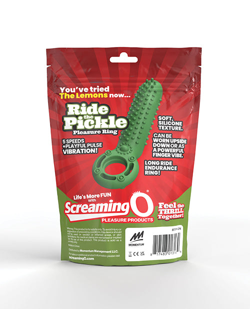 Screaming O Ride the Pickle Pleasure Ring - Green