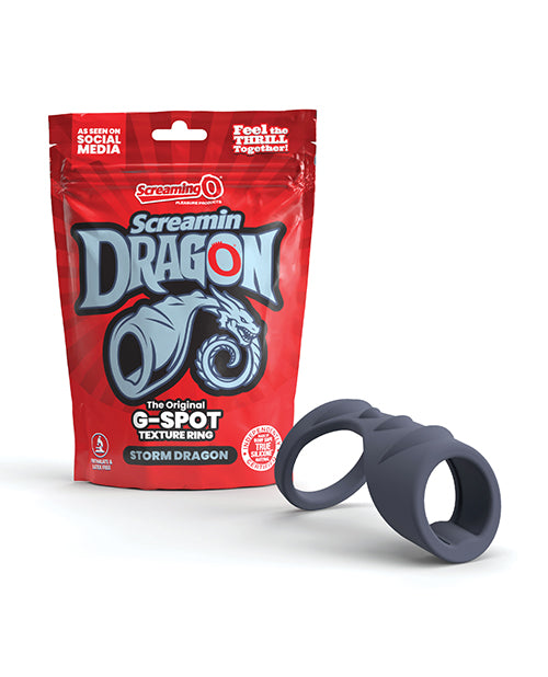 Screamin' Dragon Storm Dragon G - Spot Texture Ring - Blue