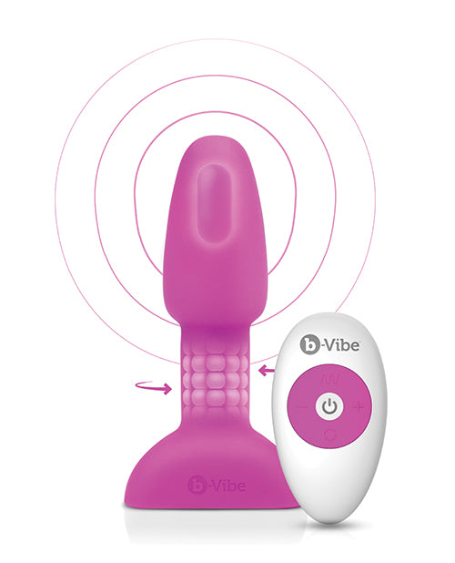 b - Vibe Rimming Plug - Fuchsia