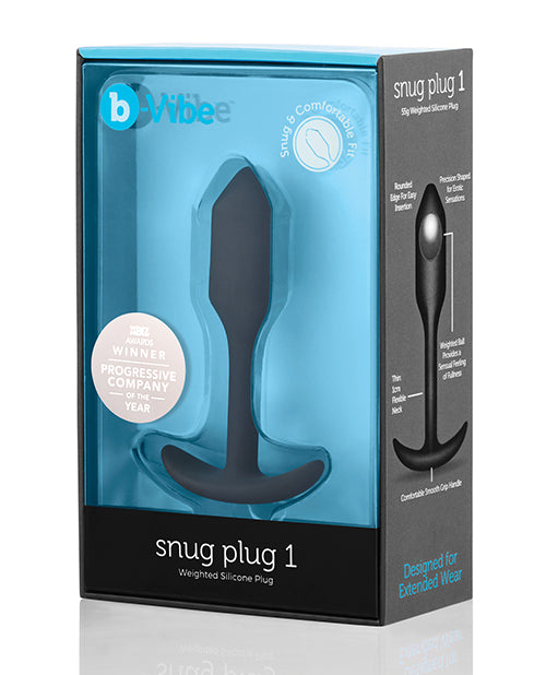 b - Vibe Weighted Snug Plug 1 - Black