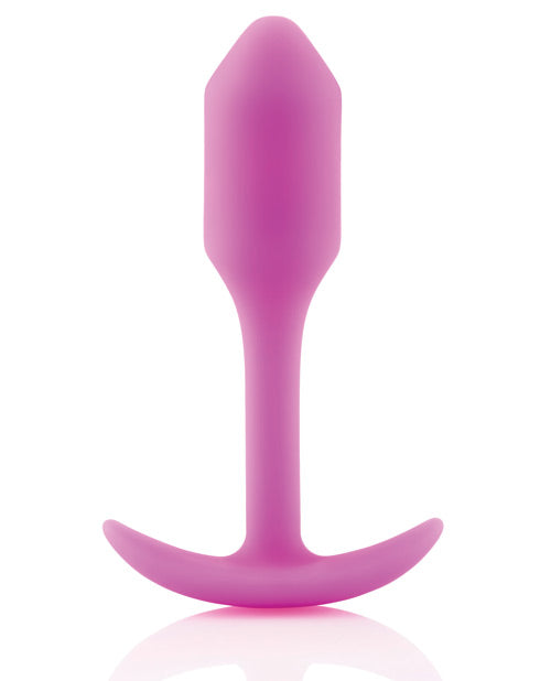 b - Vibe Weighted Snug Plug 1 - Fuchsia