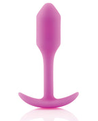 b - Vibe Weighted Snug Plug 1 - Fuchsia
