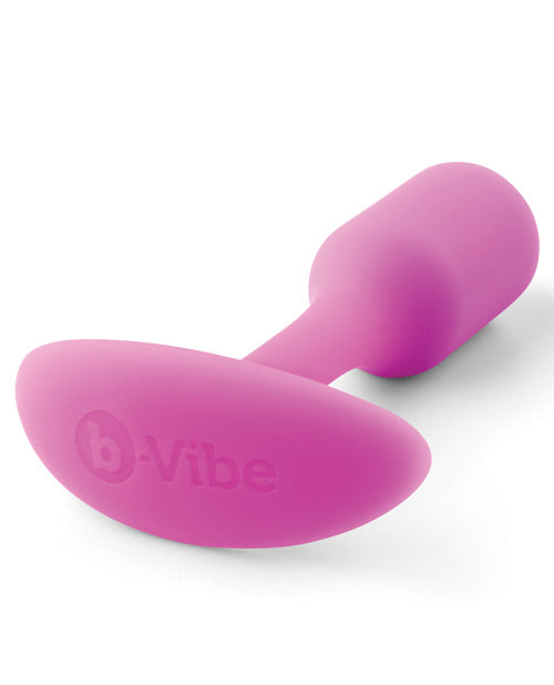 b - Vibe Weighted Snug Plug 1 - Fuchsia