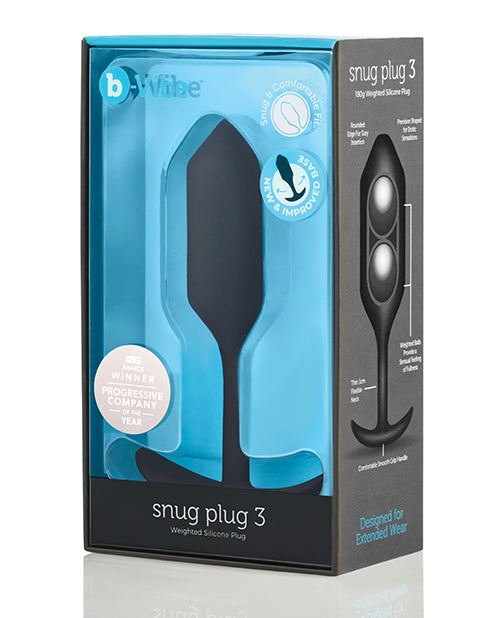 b - Vibe Weighted Snug Plug 3 - Black