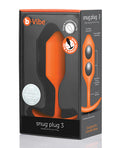 b - Vibe Weighted Snug Plug 3 - Orange
