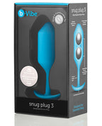 b - Vibe Weighted Snug Plug 3 - Teal