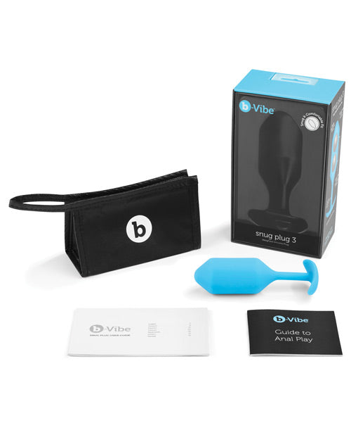 b - Vibe Weighted Snug Plug 3 - Teal