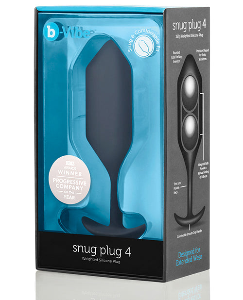 b - Vibe Weighted Snug Plug 4 - Black