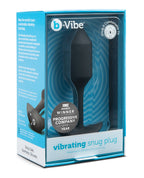 b - Vibe Vibrating Weighted Snug Plug - Black
