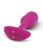 b - Vibe Vibrating Weighted Snug Plug - Rose