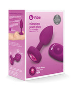 b - Vibe Remote Control Vibrating Jewel Plug - Fuchsia