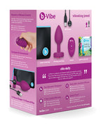 b - Vibe Remote Control Vibrating Jewel Plug - Fuchsia