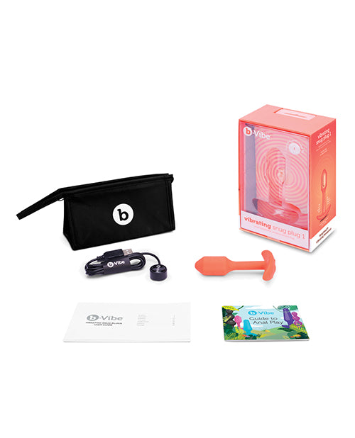 b - Vibe Vibrating Snug Plug - Orange