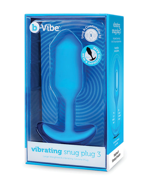 b - Vibe Vibrating Snug Plug - Blue