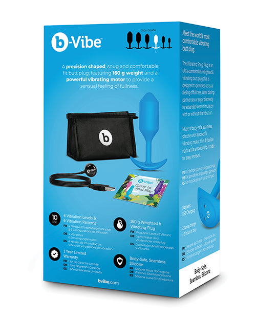 b - Vibe Vibrating Snug Plug - Blue