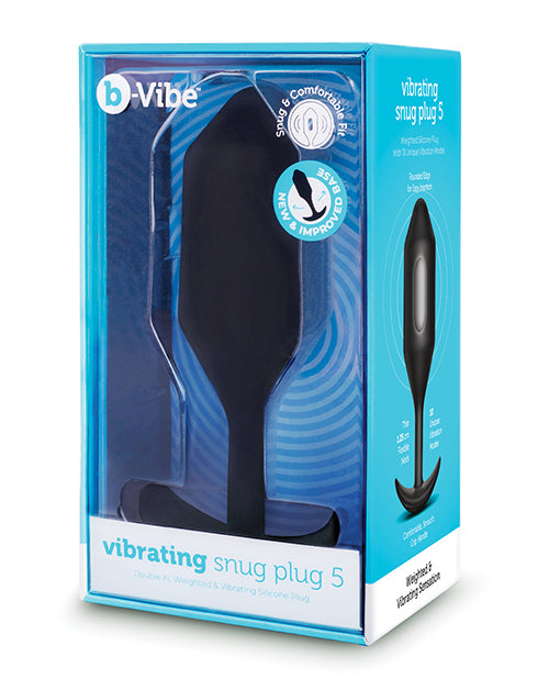 b - Vibe Vibrating Snug Plug - Black