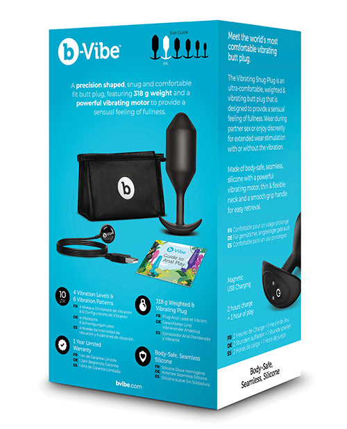 b - Vibe Vibrating Snug Plug - Black