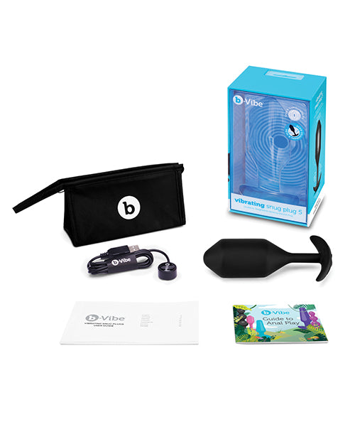b - Vibe Vibrating Snug Plug - Black