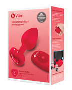b - Vibe Vibrating Heart Plug / - Red
