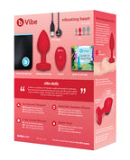 b - Vibe Vibrating Heart Plug / - Red