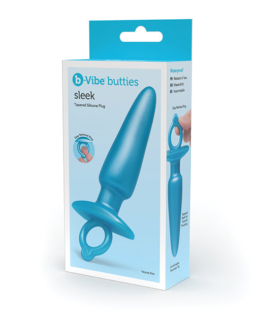 b - Vibe Butties Sleek Tapered Plug - Blue