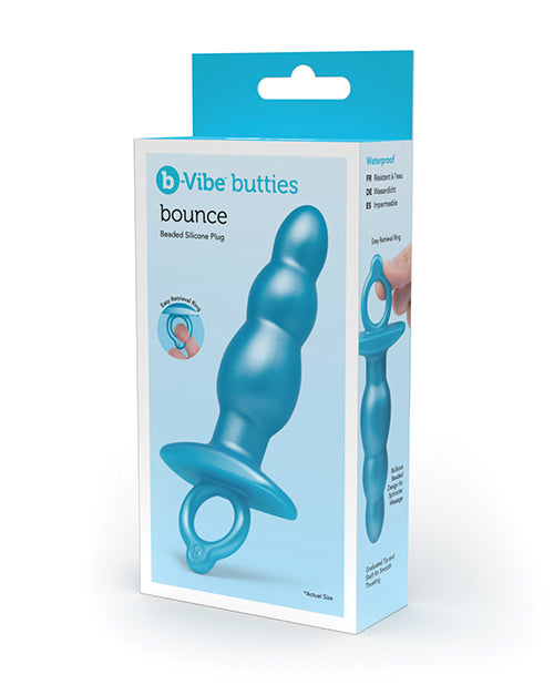 b - Vibe Butties Bounce Beaded Tapered Plug - Blue