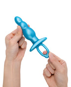 b - Vibe Butties Bounce Beaded Tapered Plug - Blue