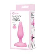 b - Vibe Beginner' Vibrating Tapered Butt Plug - Pink