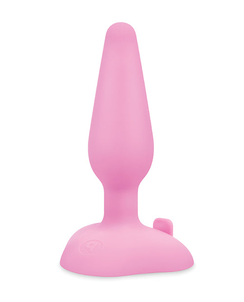 b - Vibe Beginner's Vibrating Tapered Butt Plug - Pink