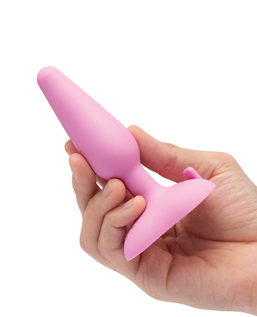 b - Vibe Beginner' Vibrating Tapered Butt Plug - Pink