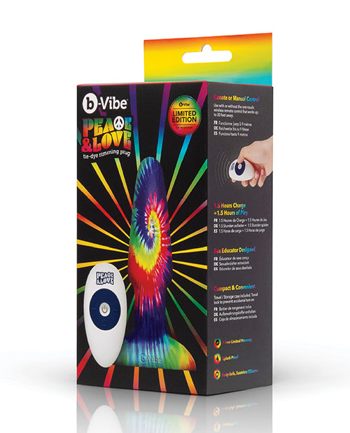 b - Vibe Peace & Love Tie - Dye Rimming Plug - Special Edition