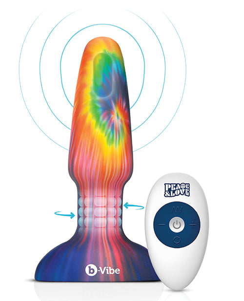 b - Vibe Peace & Love Tie - Dye Rimming Plug - Special Edition