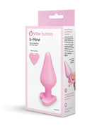 B - Mine Butties - Silicone Butt Plug with Heart Base - Pink