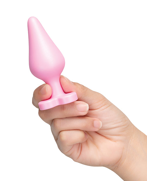 B - Mine Butties - Silicone Butt Plug with Heart Base - Pink
