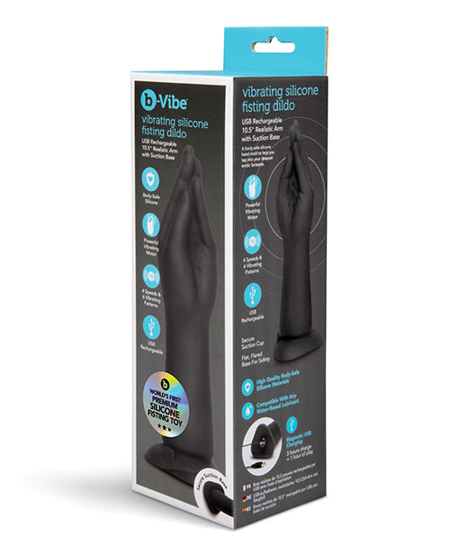 b - Vibe Vibrating Silicone Hand Fisting Dildo w/Suction Base