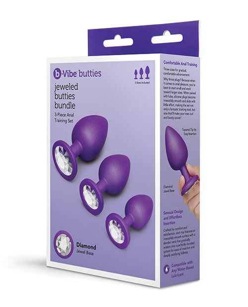 Jeweled Butties Bundle 3 - Piece Anal Training Set