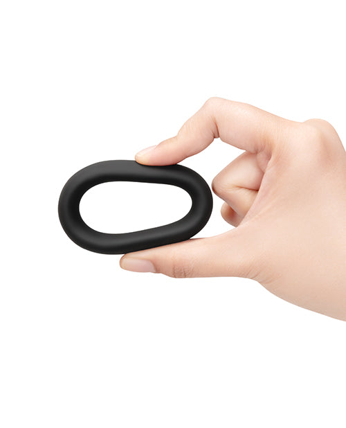b - Vibe Snug Ring 40 mm Snug Fit Silicone Cock Ring - Black
