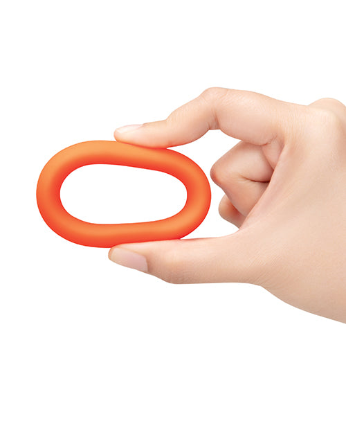 b - Vibe Sung Ring 40 mm Snug Fit Silicone Cock Ring - Orange