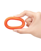 b - Vibe Sung Ring 40 mm Snug Fit Silicone Cock Ring - Orange