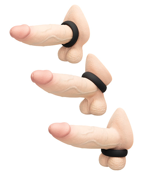 b - Vibe Sung Ring 45 mm Snug Fit Silicone Cock Ring - Black