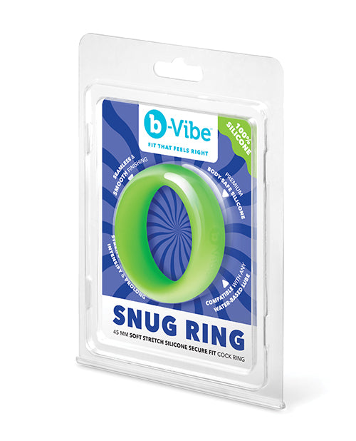 b - Vibe Snug Ring 45 mm Sung Fit Silicone Cock Ring - Green