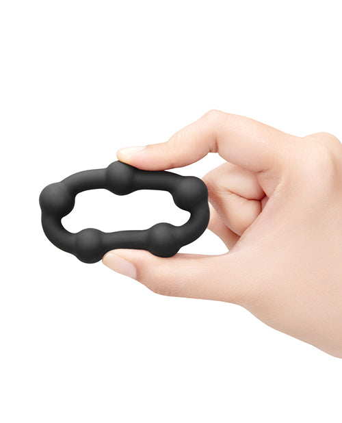 b - Vibe Sung Ring Orbit Nubby Sung Fit Silicone Cock Ring