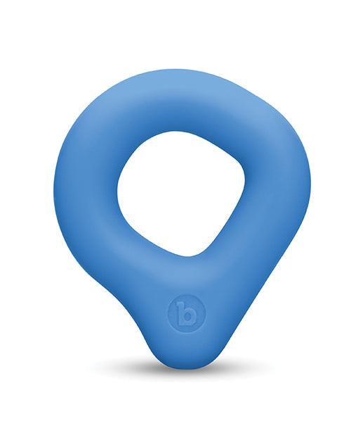 Flex Ring Drip Silicone Cock Ring - Blue